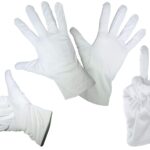 Mikrofaser Handschuhe in 4 Größen - Weiß